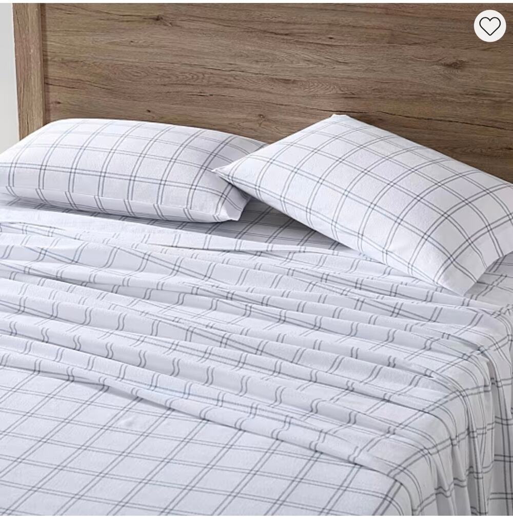 NEW! Eddie Bauer Westridge Flannel Plaid Sheet Set Full